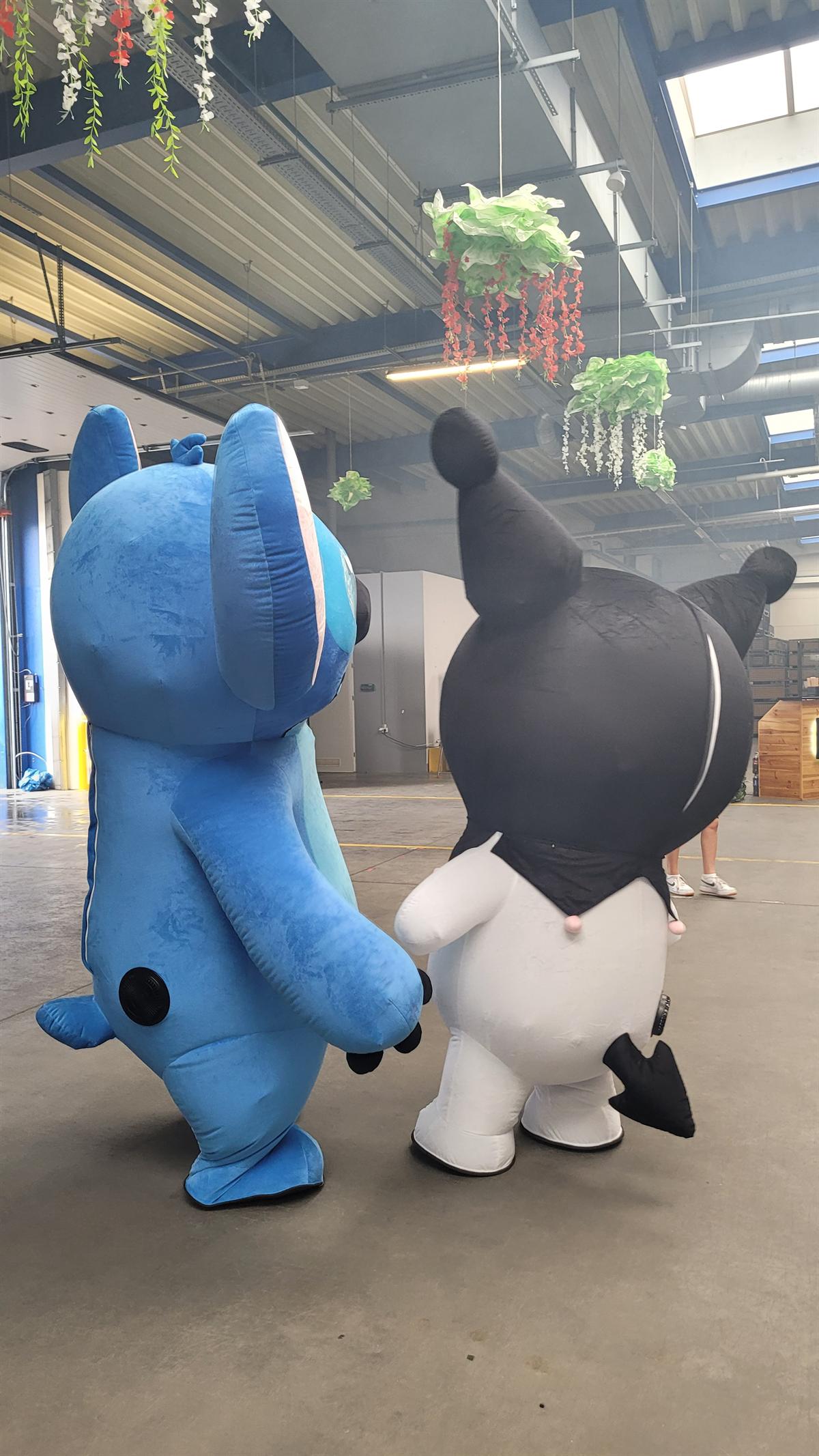 Maskotki gigant 3 m — Stitch i kotek